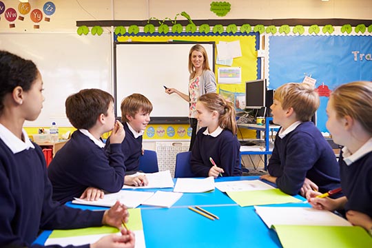 Students in a Modern Foreign Language lesson